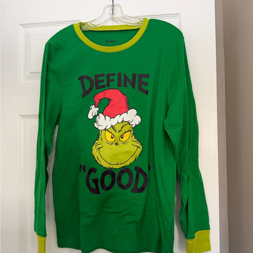 Green Grinch men’s pajama set Shirt by Dr. Seuss